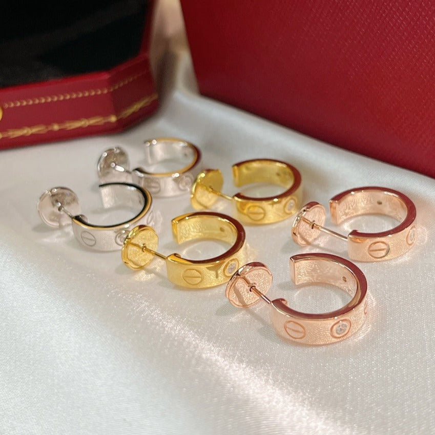 ¡®Veyra Jewelry¡¯LOVE EARRINGS 5.7MM 2 DIAMONDS