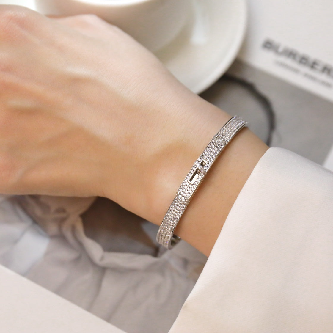 ¡®Veyra Jewelry¡¯KELLY BRACELET DIAMOND PAVED