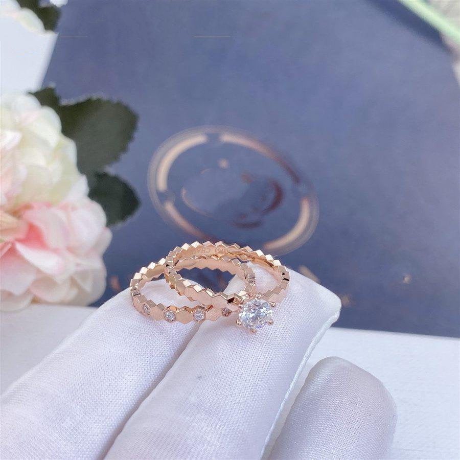 ¡®Veyra Jewelry¡¯BEE LOVE RING PINK GOLD 1 DIAMOND