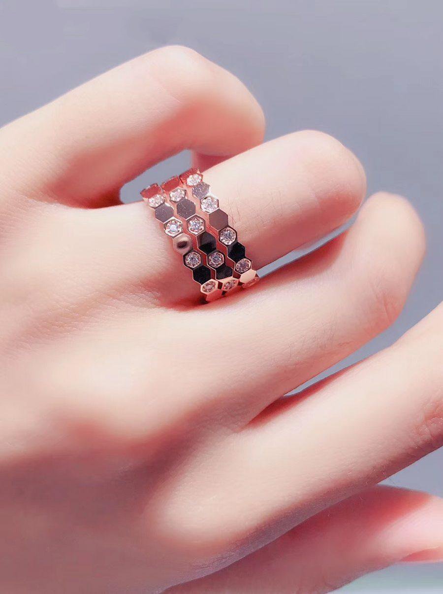¡®Veyra Jewelry¡¯BEE LOVE RING PINK GOLD DIAMOND