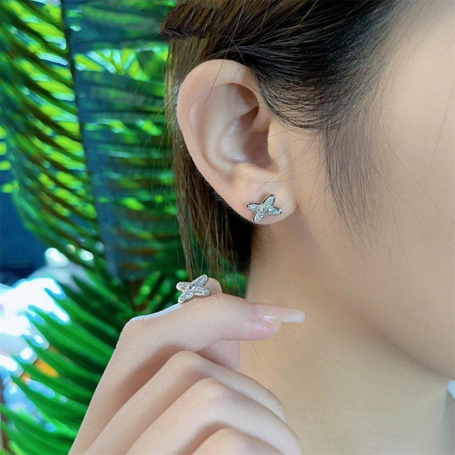 ¡®Veyra Jewelry¡¯JEUX DE SILVER DIAMOND EARRINGS