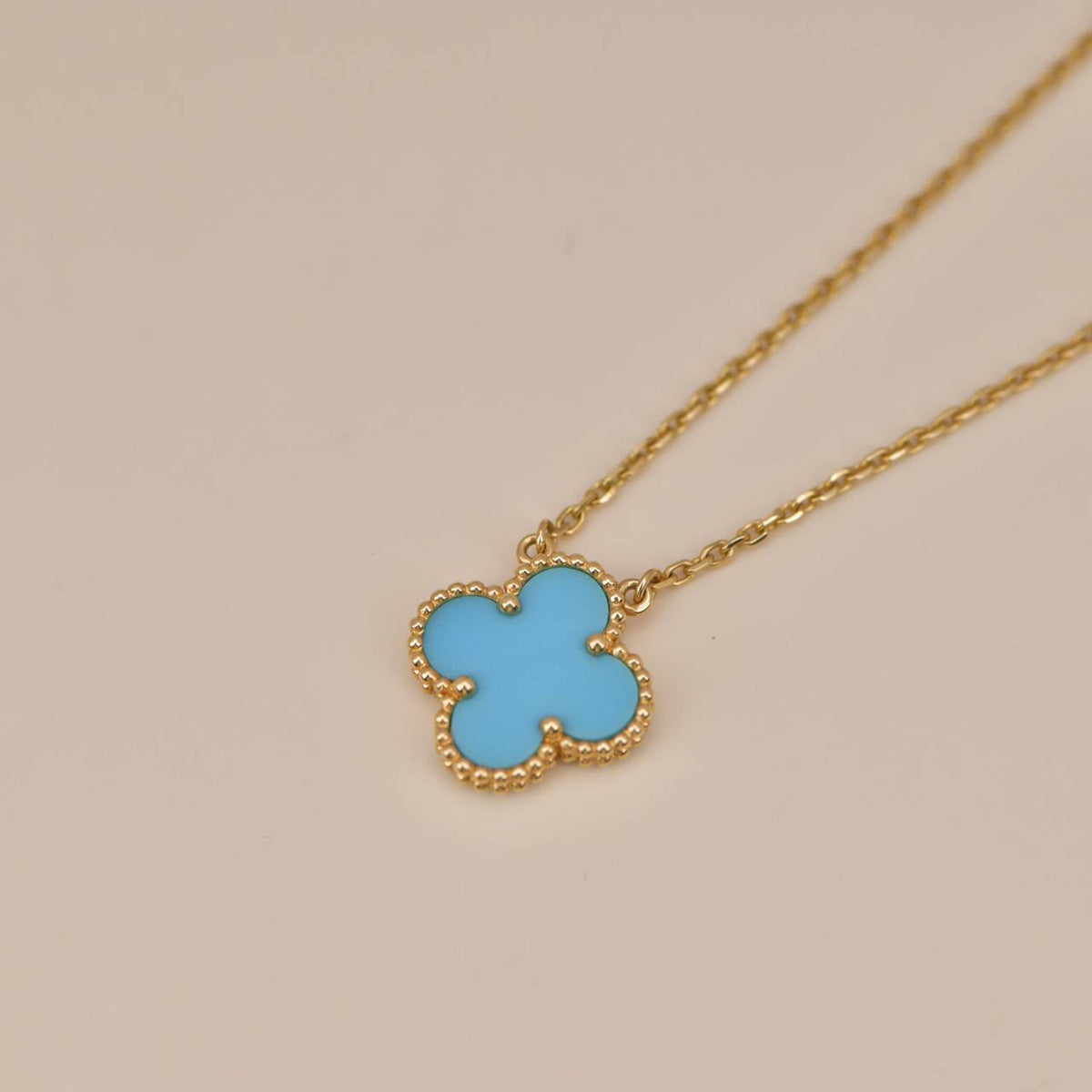 ¡®Veyra Jewelry¡¯CLOVER 15MM VINTAGE TURQUOISE NECKLACE