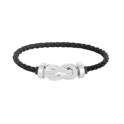 ¡®Veyra Jewelry¡¯CHANCE LARGE 8 FIGURE BUCKLE NO DIAMOND BRACELET SILVER