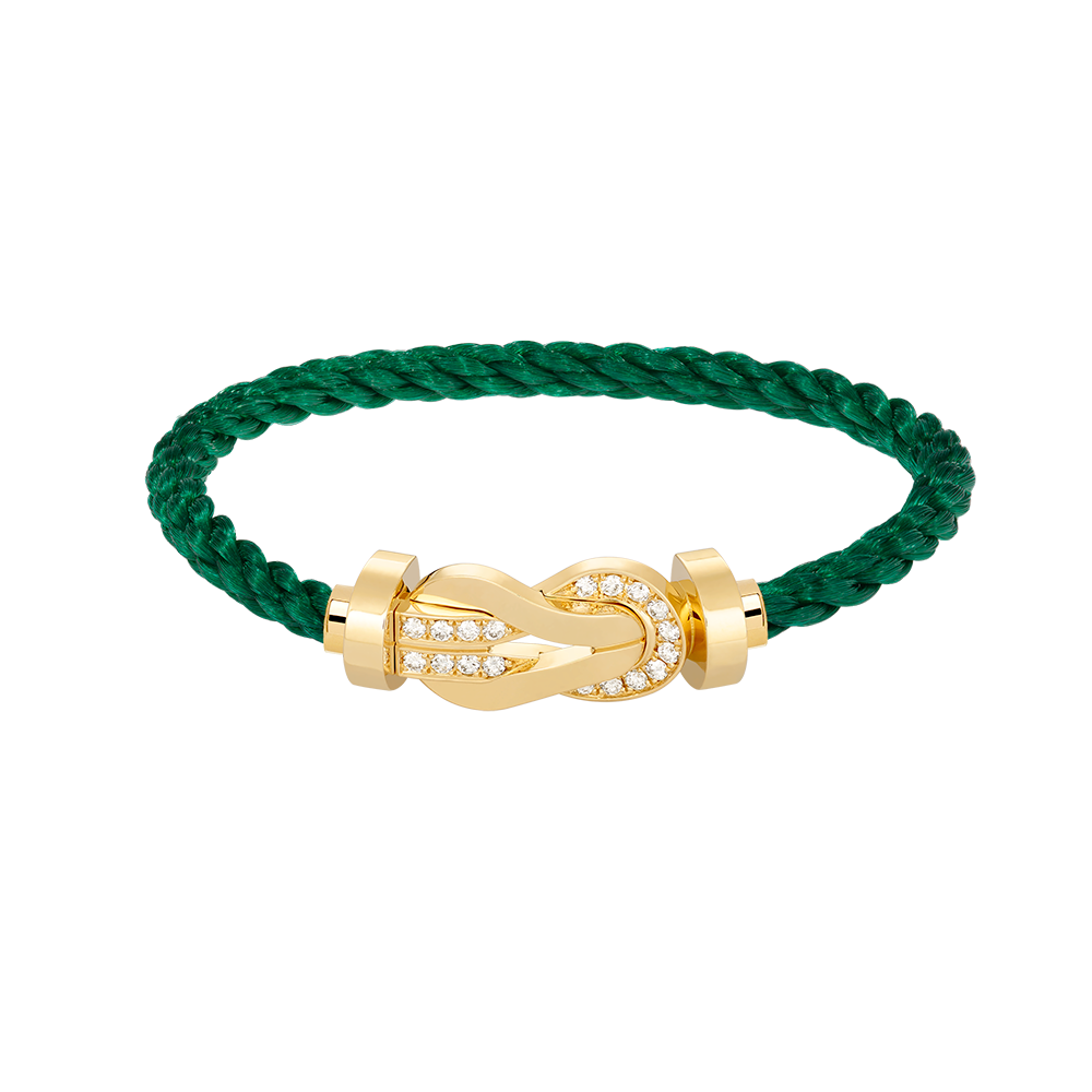 ¡®Veyra Jewelry¡¯CHANCE LARGE 8 FIGURE BUCKLE HALF DIAMOND BRACELET GOLD