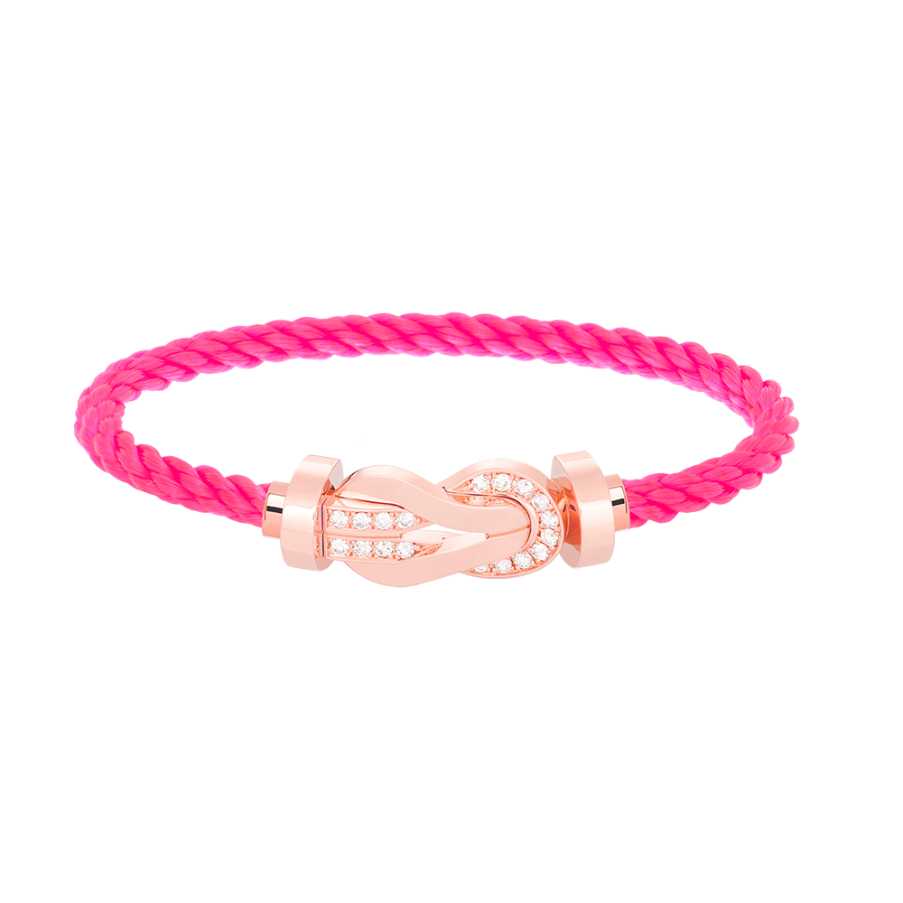 ¡®Veyra Jewelry¡¯CHANCE LARGE 8 FIGURE BUCKLE HALF DIAMOND BRACELET ROSE GOLD