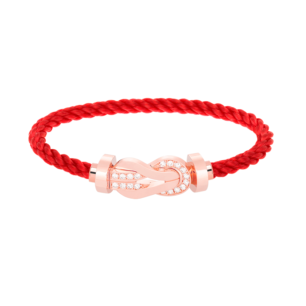 ¡®Veyra Jewelry¡¯CHANCE LARGE 8 FIGURE BUCKLE HALF DIAMOND BRACELET ROSE GOLD