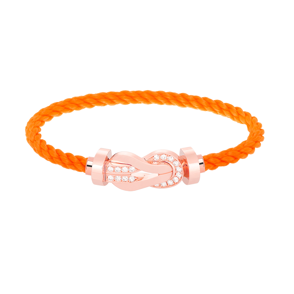 ¡®Veyra Jewelry¡¯CHANCE LARGE 8 FIGURE BUCKLE HALF DIAMOND BRACELET ROSE GOLD
