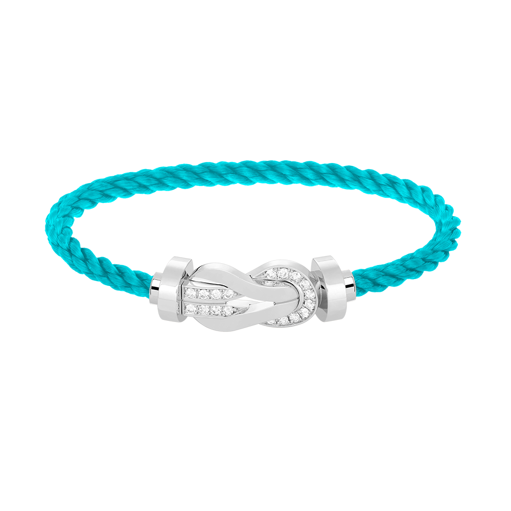 ¡®Veyra Jewelry¡¯CHANCE LARGE 8 FIGURE BUCKLE HALF DIAMOND BRACELET SILVER