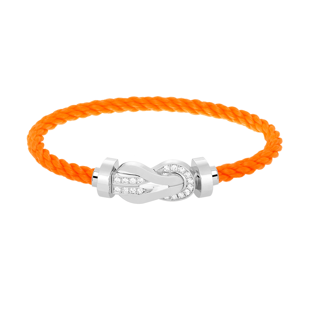 ¡®Veyra Jewelry¡¯CHANCE LARGE 8 FIGURE BUCKLE HALF DIAMOND BRACELET SILVER