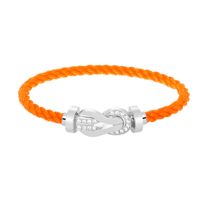 ¡®Veyra Jewelry¡¯CHANCE LARGE 8 FIGURE BUCKLE HALF DIAMOND BRACELET SILVER