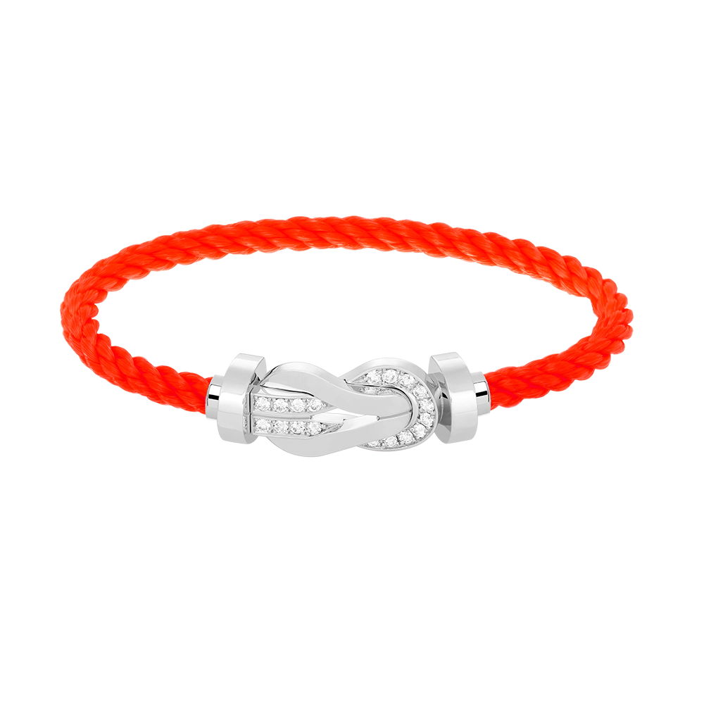 ¡®Veyra Jewelry¡¯CHANCE LARGE 8 FIGURE BUCKLE HALF DIAMOND BRACELET SILVER