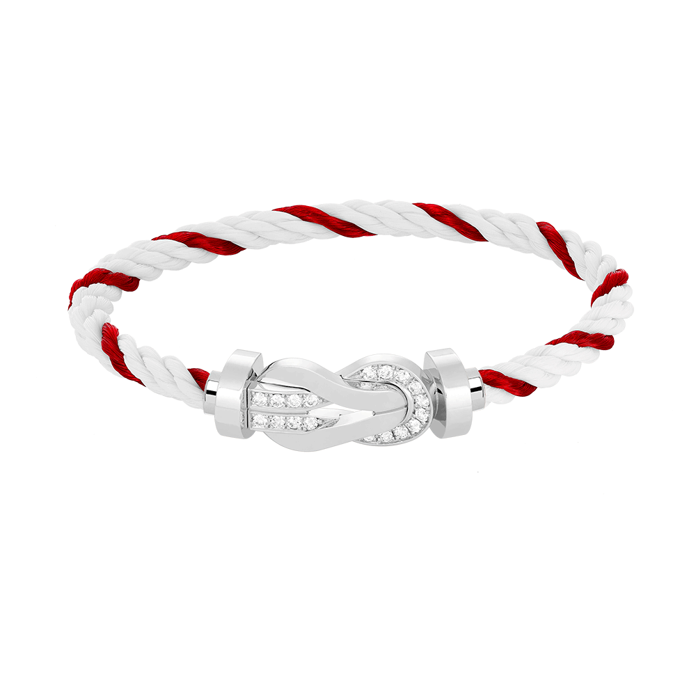 ¡®Veyra Jewelry¡¯CHANCE LARGE 8 FIGURE BUCKLE HALF DIAMOND BRACELET SILVER