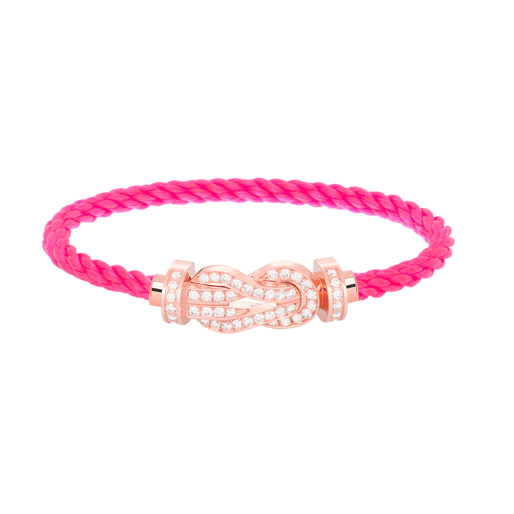 ¡®Veyra Jewelry¡¯CHANCE LARGE 8 FIGURE BUCKLE FULL DIAMOND BRACELET ROSE GOLD