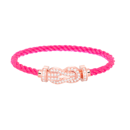 ¡®Veyra Jewelry¡¯CHANCE LARGE 8 FIGURE BUCKLE FULL DIAMOND BRACELET ROSE GOLD
