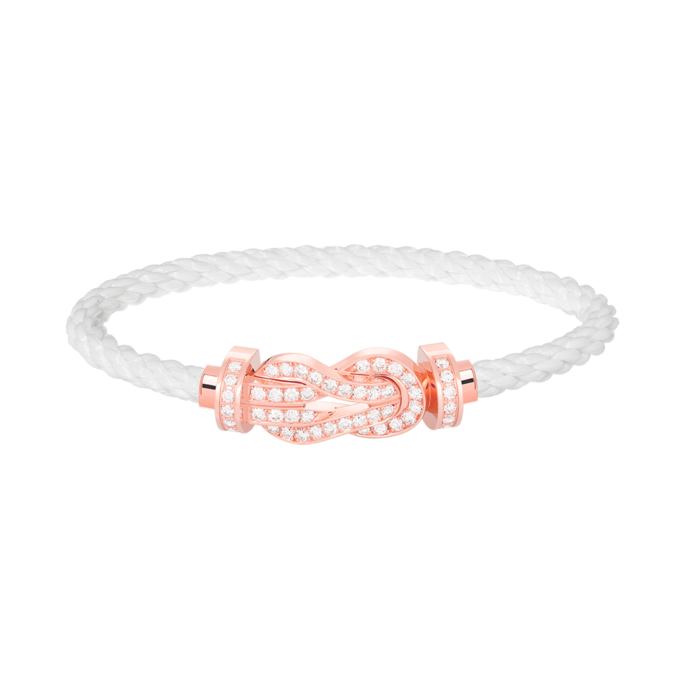 ¡®Veyra Jewelry¡¯CHANCE LARGE 8 FIGURE BUCKLE FULL DIAMOND BRACELET ROSE GOLD