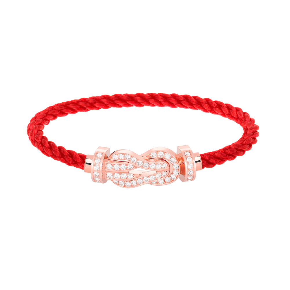 ¡®Veyra Jewelry¡¯CHANCE LARGE 8 FIGURE BUCKLE FULL DIAMOND BRACELET ROSE GOLD
