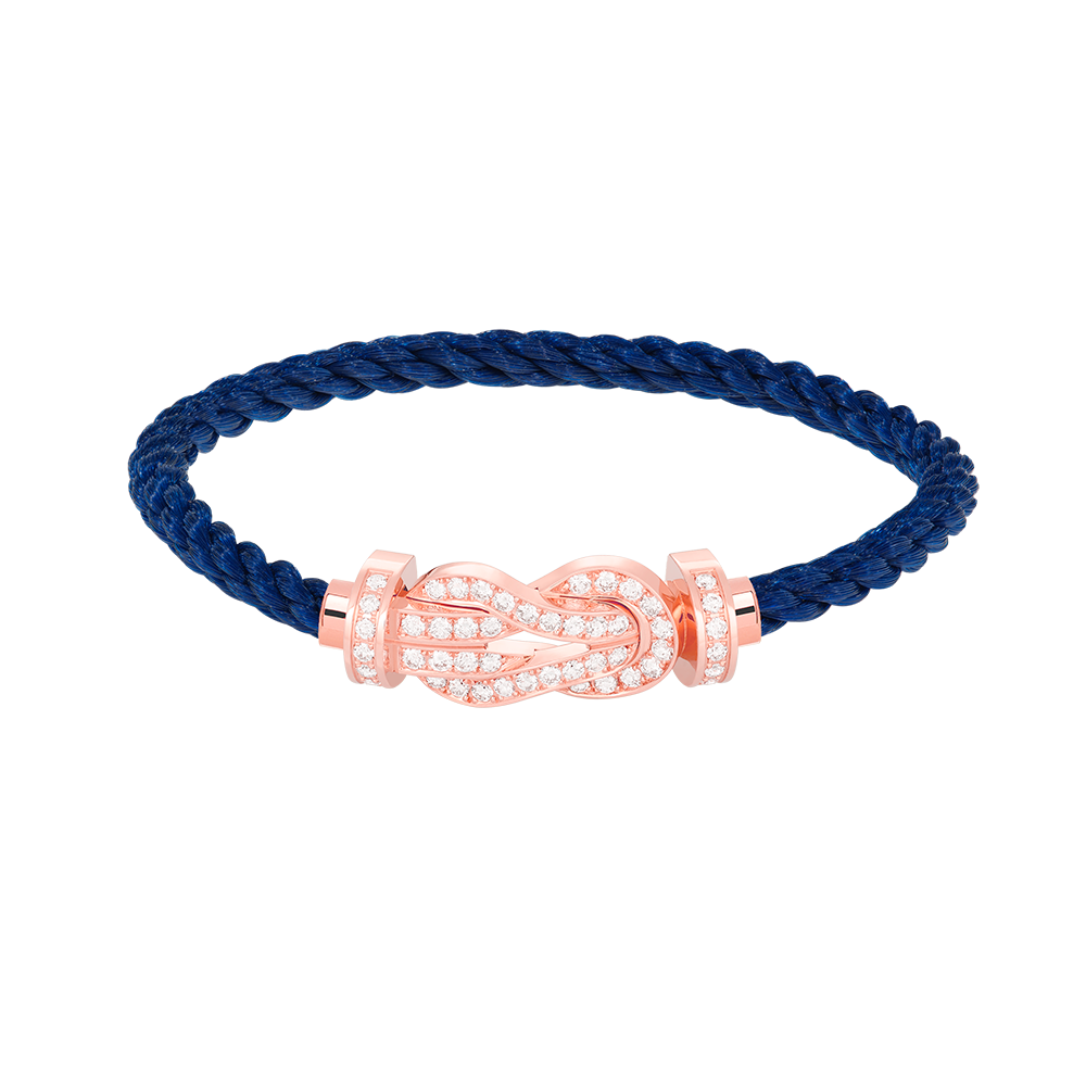 ¡®Veyra Jewelry¡¯CHANCE LARGE 8 FIGURE BUCKLE FULL DIAMOND BRACELET ROSE GOLD