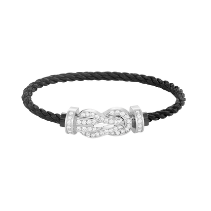 ¡®Veyra Jewelry¡¯CHANCE LARGE 8 FIGURE BUCKLE FULL DIAMOND BRACELET SILVER