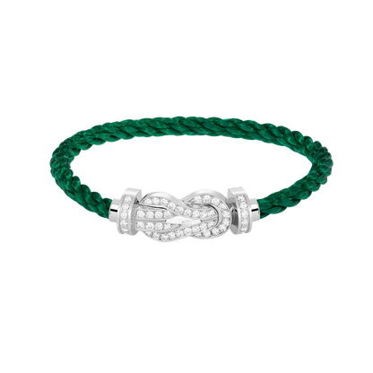 ¡®Veyra Jewelry¡¯CHANCE LARGE 8 FIGURE BUCKLE FULL DIAMOND BRACELET SILVER