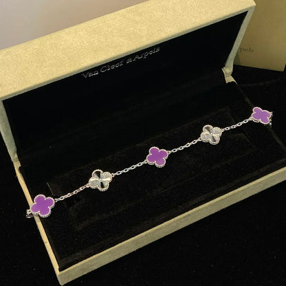 [Veyra Jewelry]New  CLOVER 5 MOTIF VIOLET BRACELET COLLECTION