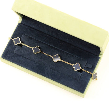 [Veyra Jewelry]New CLOVER 5 MOTIF ONYXS BRACELET COLLECTION