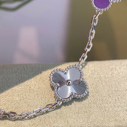 [Veyra Jewelry]New  CLOVER 5 MOTIF VIOLET BRACELET COLLECTION