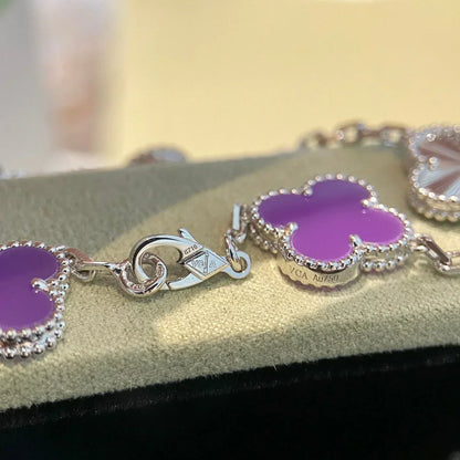 [Veyra Jewelry]New  CLOVER 5 MOTIF VIOLET BRACELET COLLECTION