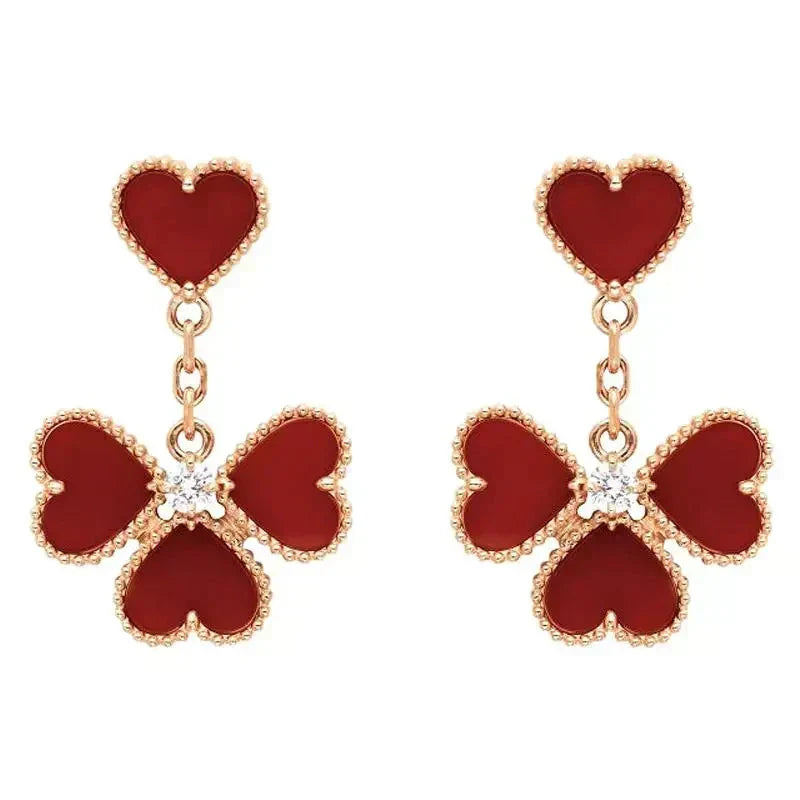 ¡®Veyra Jewelry¡¯SWEET CLOVER CARNELIAN EARRINGS