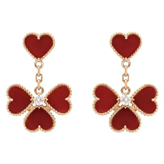 ¡®Veyra Jewelry¡¯SWEET CLOVER CARNELIAN EARRINGS