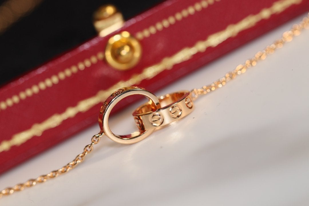 ¡®Veyra Jewelry¡¯LOVE NECKLACE PINK GOLD AND SILVER