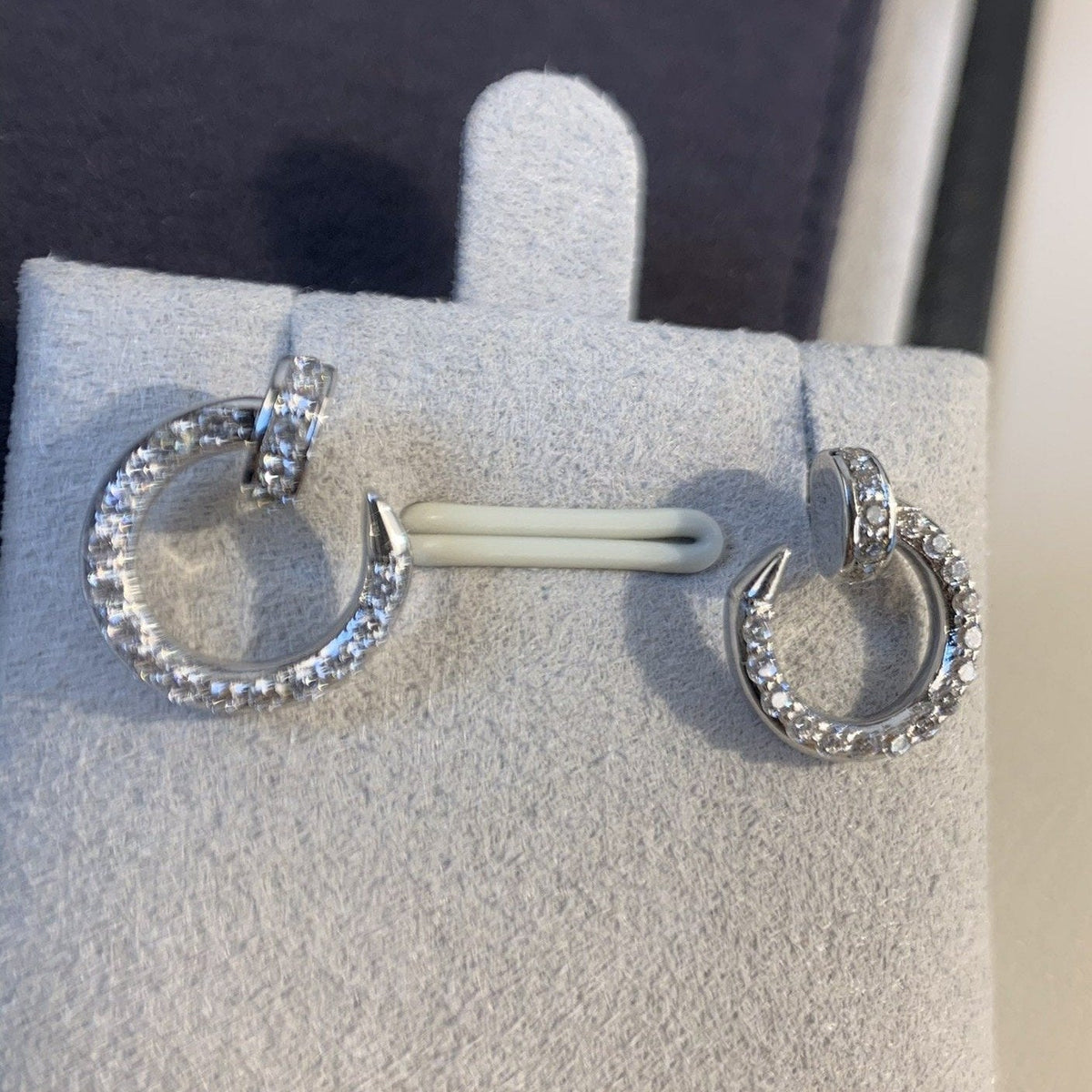 ¡®Veyra Jewelry¡¯JUSTE EARRINGS SILVER DIAMONDS