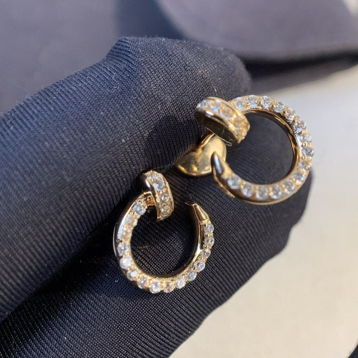 ¡®Veyra Jewelry¡¯JUSTE EARRINGS GOLD DIAMONDS