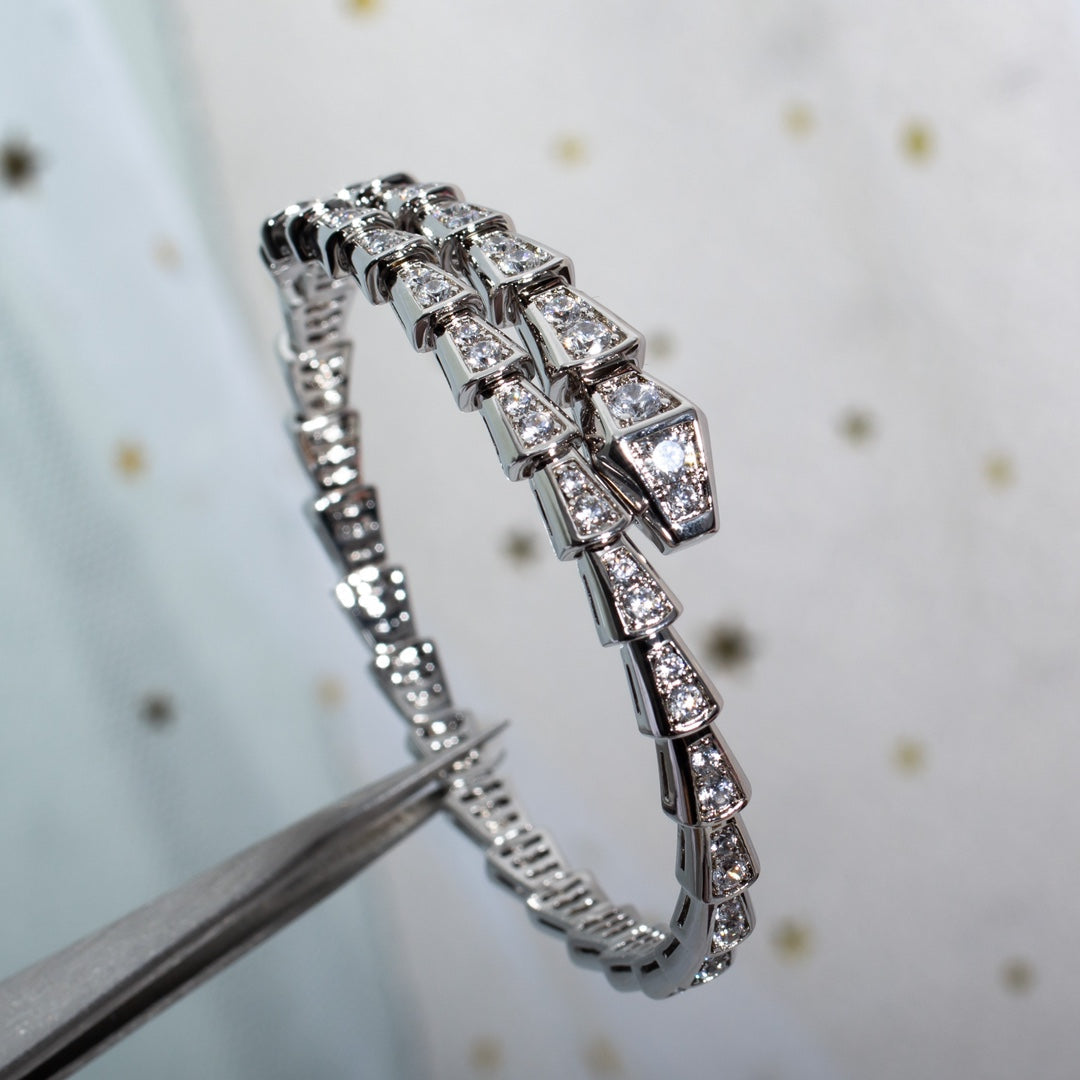 [Veyra Jewelry]SERPENTI BRACELET 6MM SILVER DIAMOND