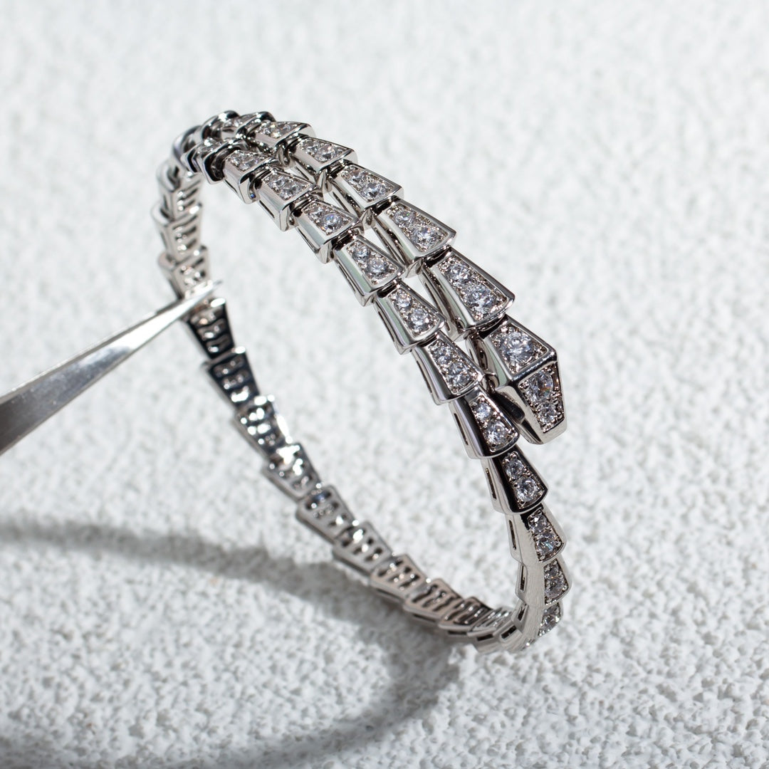 [Veyra Jewelry]SERPENTI BRACELET 6MM SILVER DIAMOND