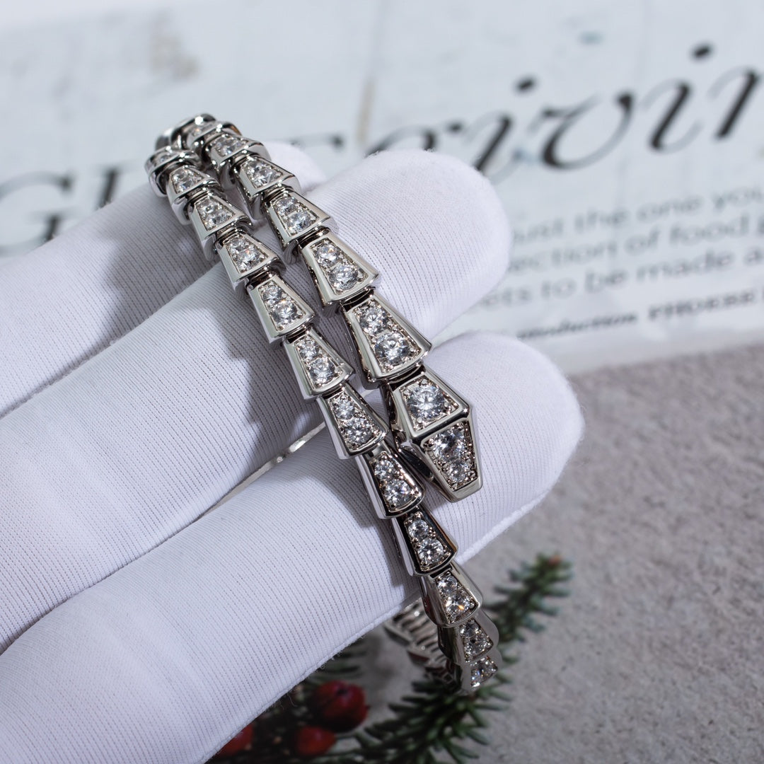 [Veyra Jewelry]SERPENTI BRACELET 6MM SILVER DIAMOND