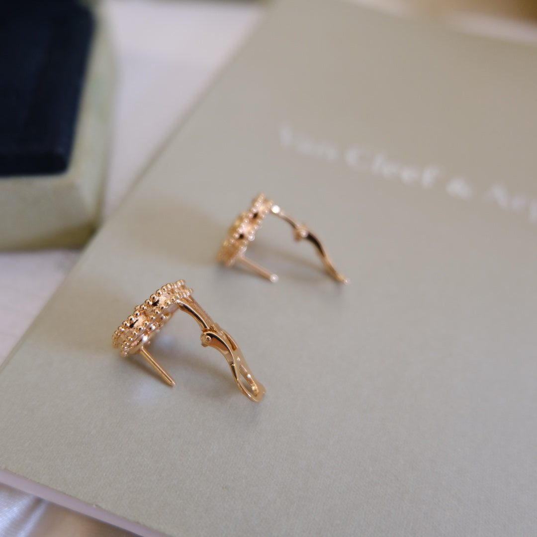 ¡®Veyra Jewelry¡¯LUCKY PINK GOLD WHITE MOP EARRINGS