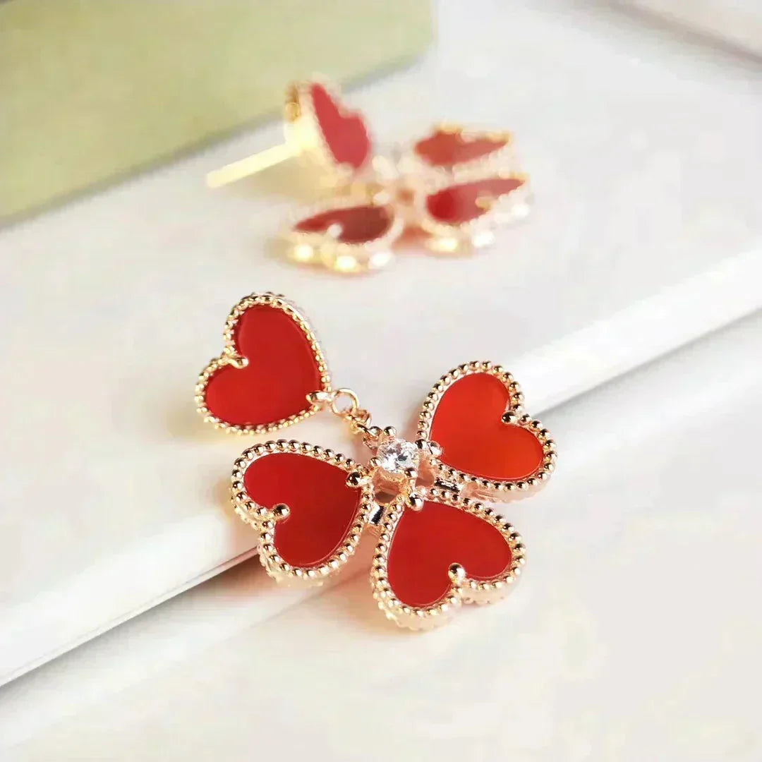 ¡®Veyra Jewelry¡¯SWEET CLOVER CARNELIAN EARRINGS