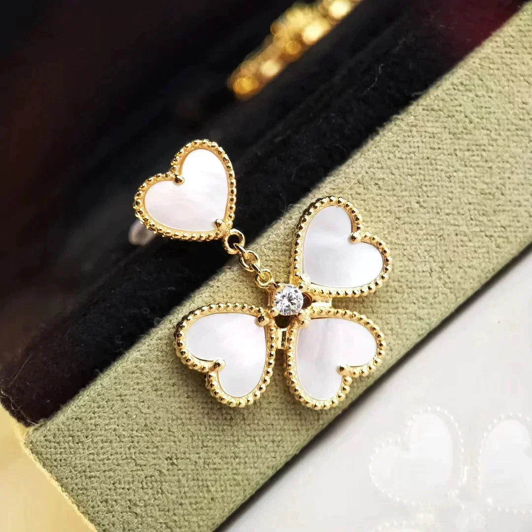 ¡®Veyra Jewelry¡¯CLOVER SWEET WHITE MOP EARRINGS