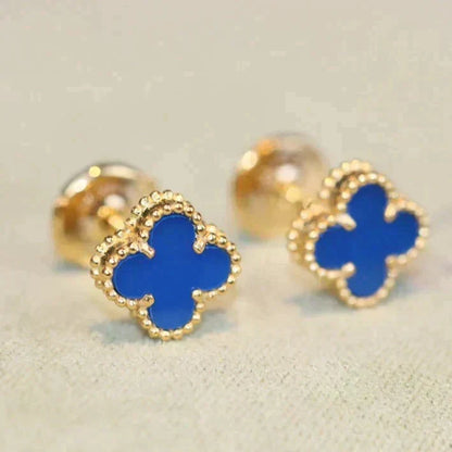 ¡®Veyra Jewelry¡¯CLOVER MINI 9.5MM TURQUOISE EARRINGS