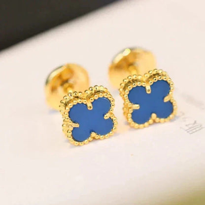 ¡®Veyra Jewelry¡¯CLOVER MINI 9.5MM TURQUOISE EARRINGS
