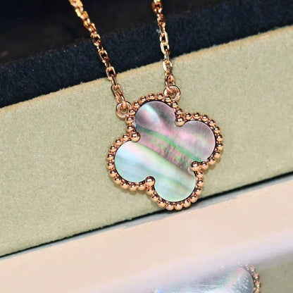 ¡®Veyra Jewelry¡¯CLOVER 15MM  GRAY MOTHER OF PEARL NECKLACE