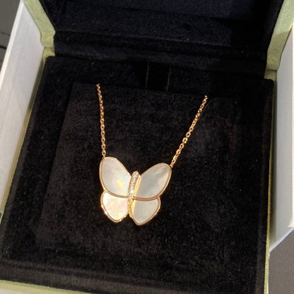 ¡®Veyra Jewelry¡¯BUTTERFLY GOLD MOP DIAMOND NECKLACE