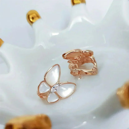 ¡®Veyra Jewelry¡¯BUTTERFLY MOP DIAMOND EARRINGS