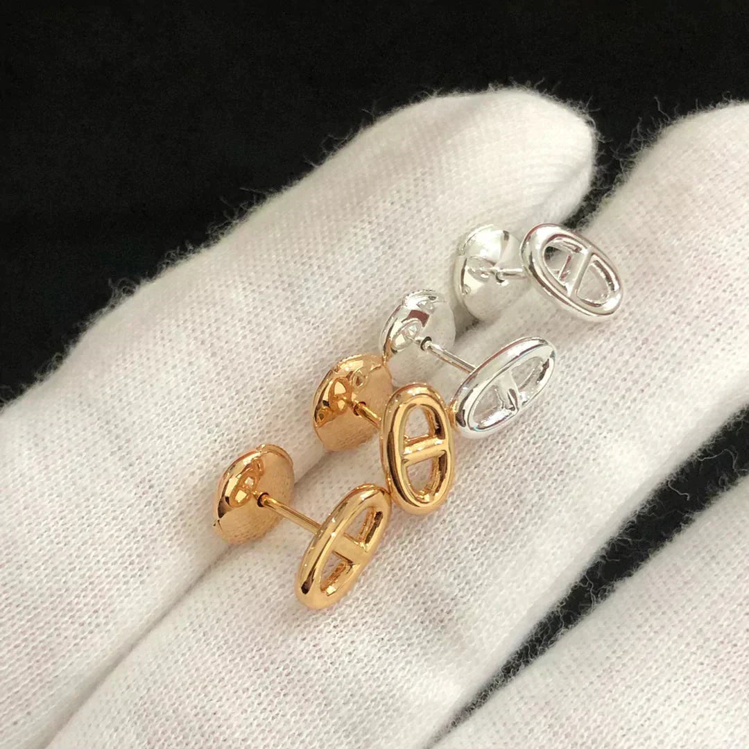 ¡®Veyra Jewelry¡¯CHAINE SMALL EARRINGS GOLD AND SILVER