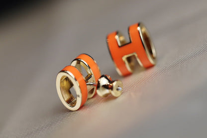 ¡®Veyra Jewelry¡¯MINI POP H EARRINGS ORANGE