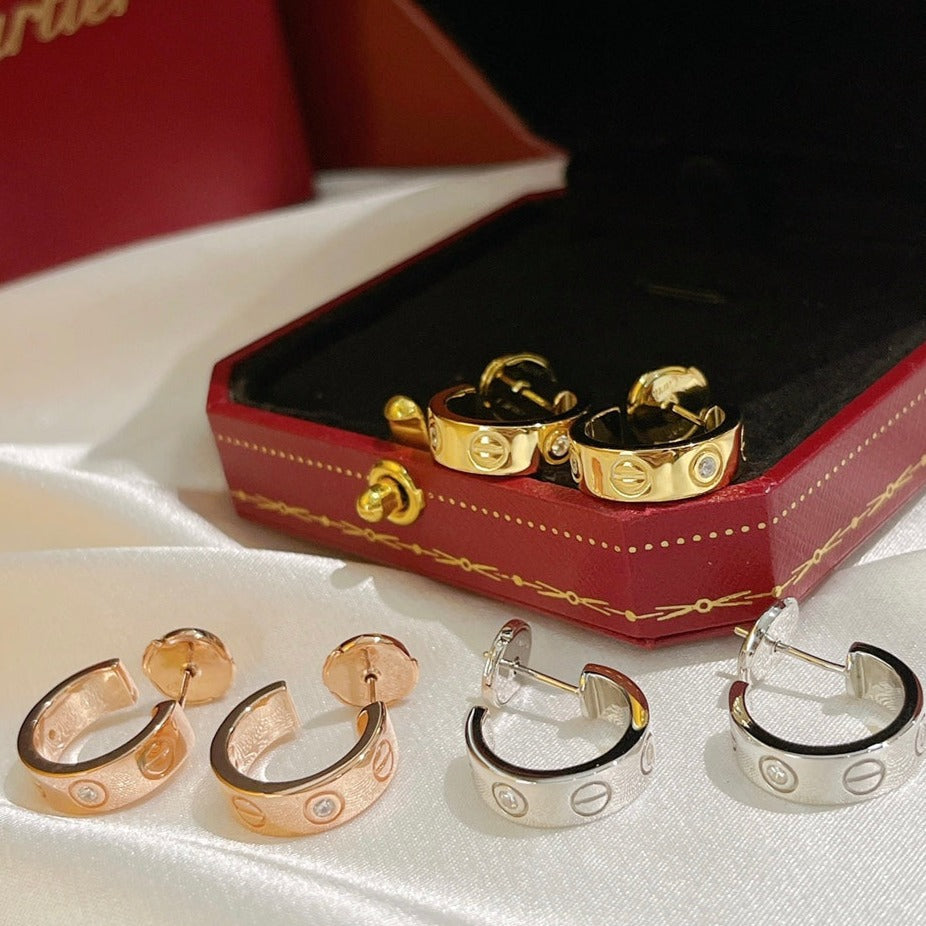 ¡®Veyra Jewelry¡¯LOVE EARRINGS 5.7MM 2 DIAMONDS