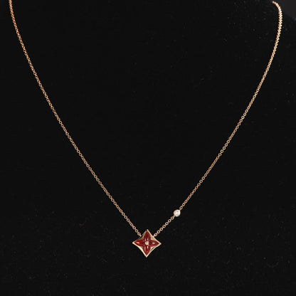 ¡®Veyra Jewelry¡¯STAR NECKLACE PINK GOLD 1 DIAMOND