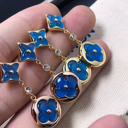 ¡®Veyra Jewelry¡¯STAR AND SUN AGATE DIAMOND EARRINGS