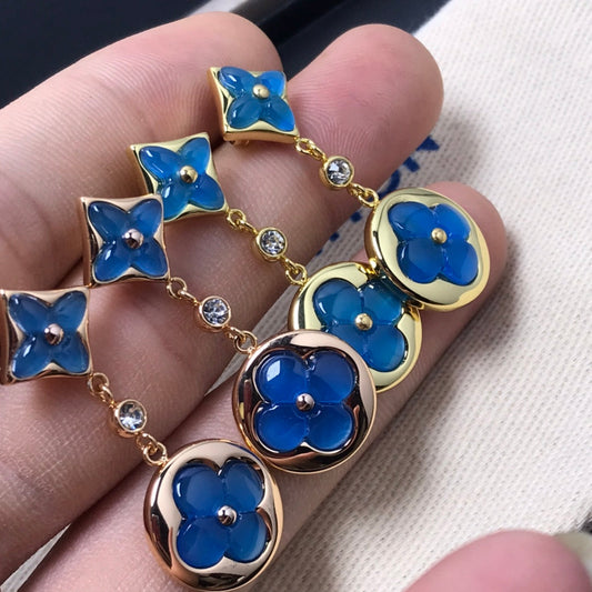 ¡®Veyra Jewelry¡¯STAR AND SUN AGATE DIAMOND EARRINGS