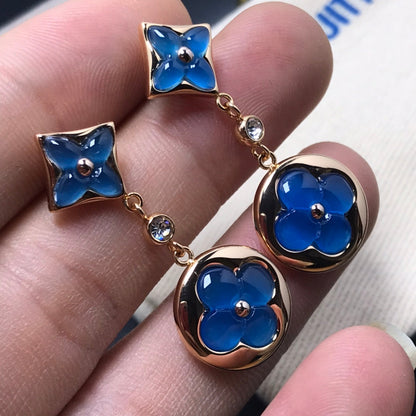 ¡®Veyra Jewelry¡¯STAR AND SUN AGATE DIAMOND EARRINGS